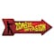 Signmission Zombie Invasion Arrow Decal Funny Home Decor 30in Wide D-A-10-999536 - alternate 1